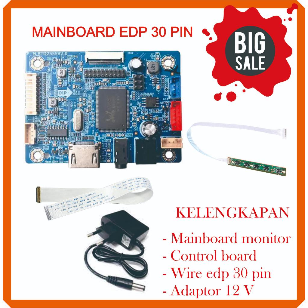 Universal mainboard laptop 30 pin untuk panel 30 pin slim lcd led edp 30 pin terlaris