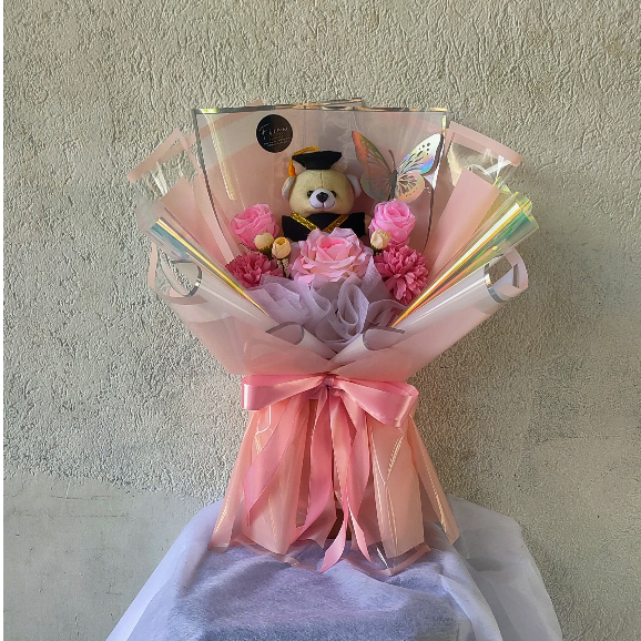 BUKET BONEKA WISUDA PREMIUM | BUKET WISUDA | BUKET BUNGA DAN BONEKA