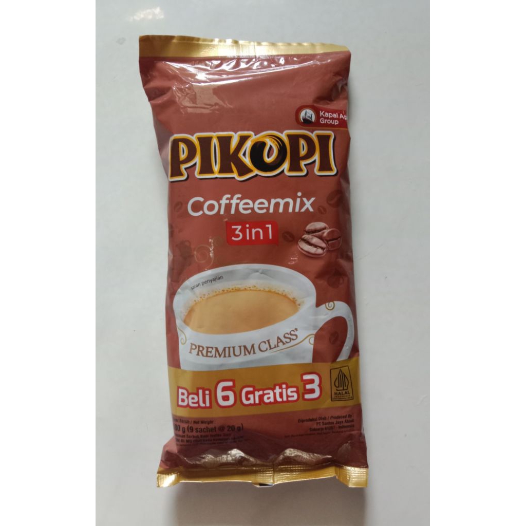 

PIKOPI 3 IN 1 COFFEE MIX ISI 9 SACHET X 20 GR