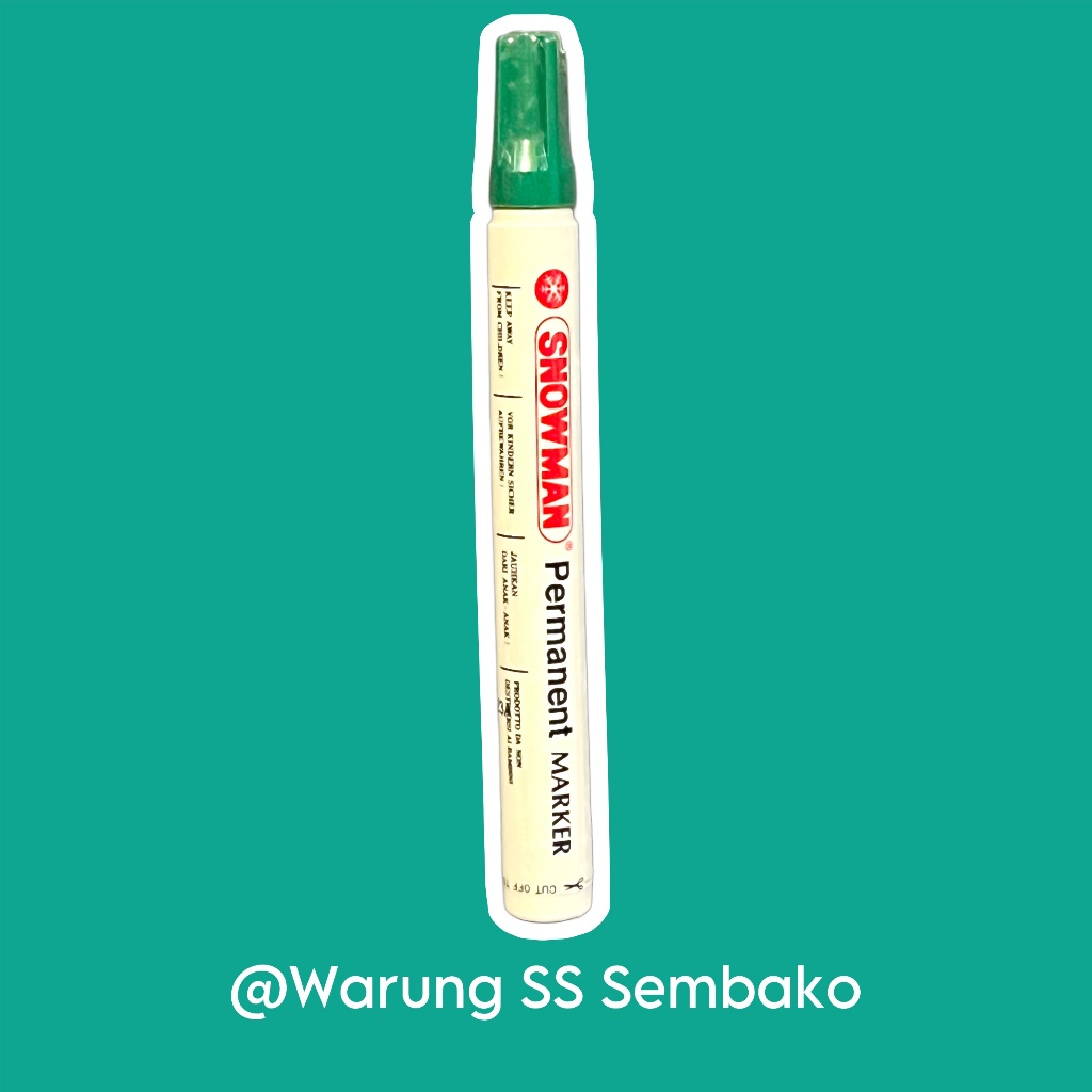 

Snowman Spidol Permanen tinta hijau 1 pcs