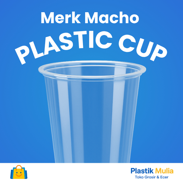 Plastik Cup / BOBA Cup Macho 16 Oz & 22 Oz – PENGIRIMAN GRATIS BUBBLEWRAP