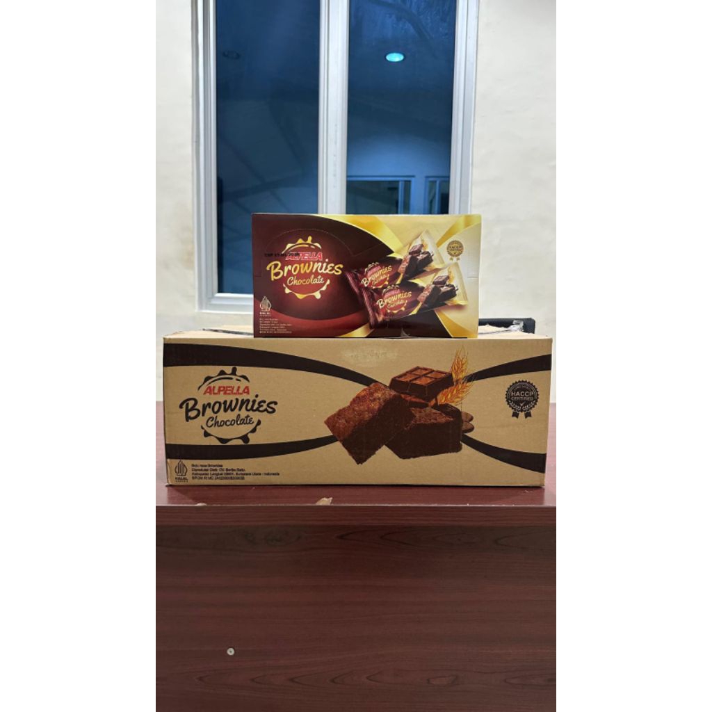 

Alpella Brownies Coklat bolu kemasan box isi 10