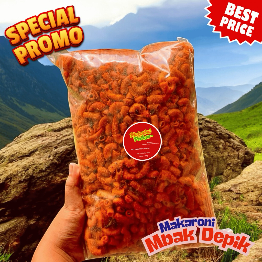 

Makaroni Pedas Anak TikTok 250gr – Snack Viral!