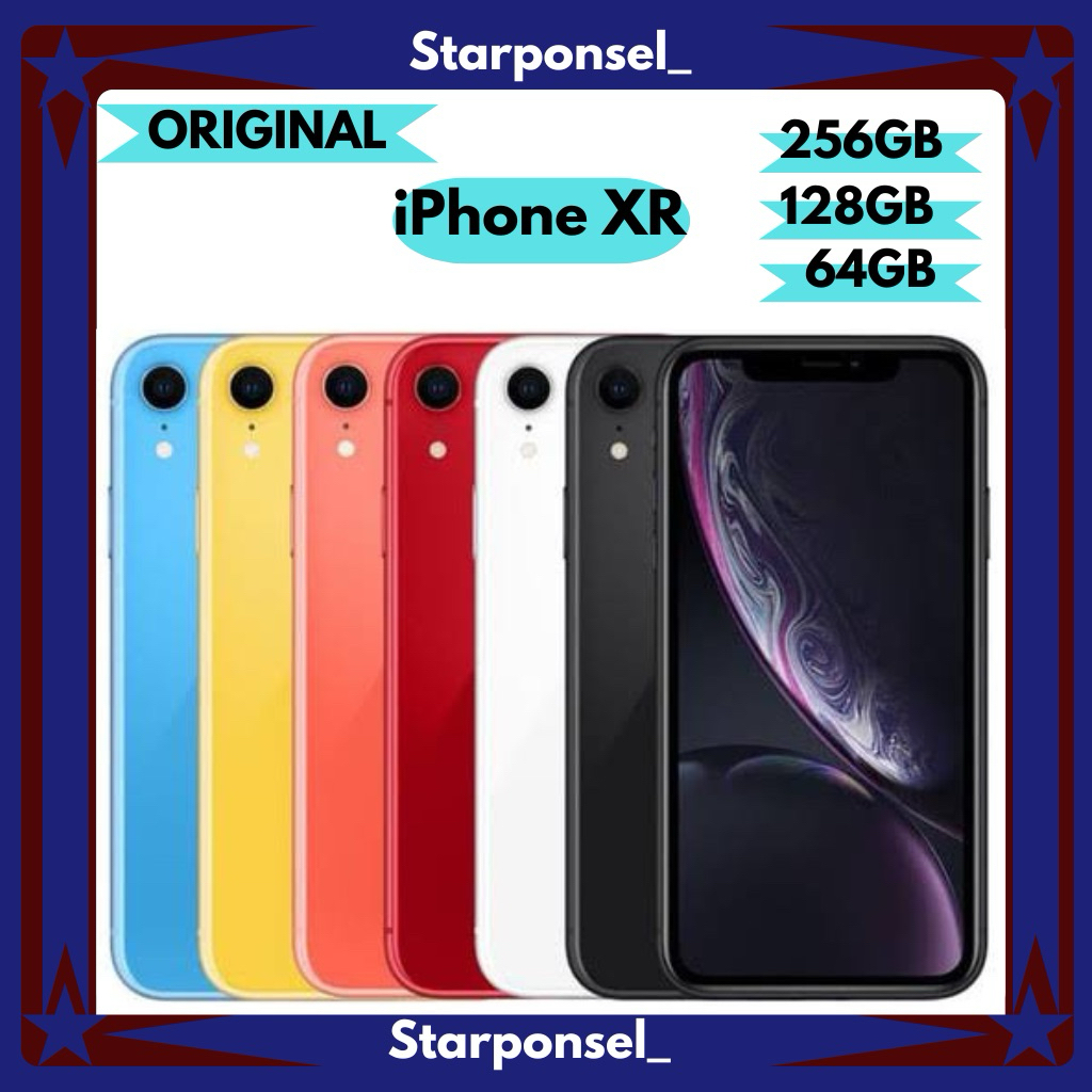 Apple iPhone XR 256GB 128GB 64GB Second Fullset Inter Original Like New