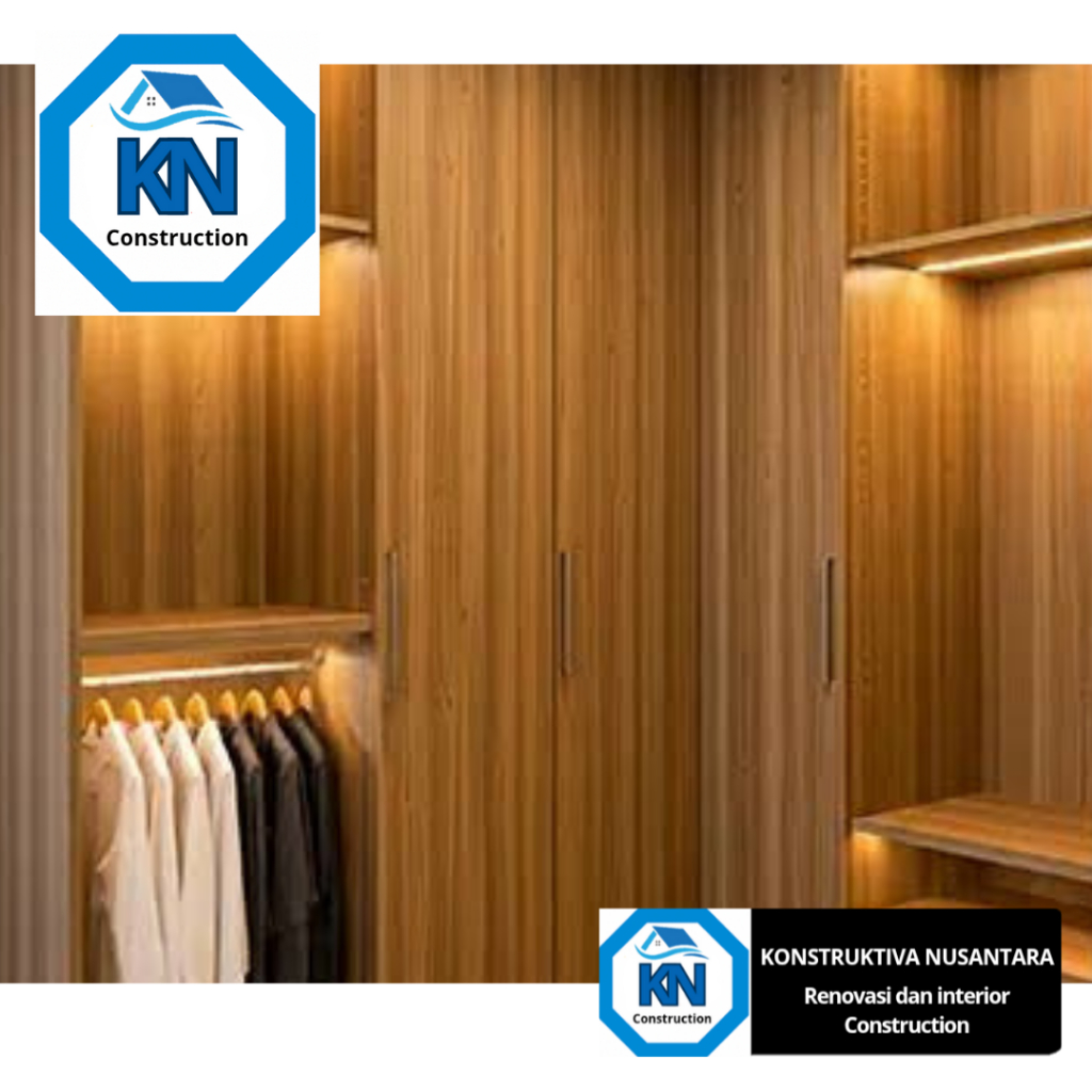 Custom Lemari Pakaian / Lemari Pakaian dan Meja Rias