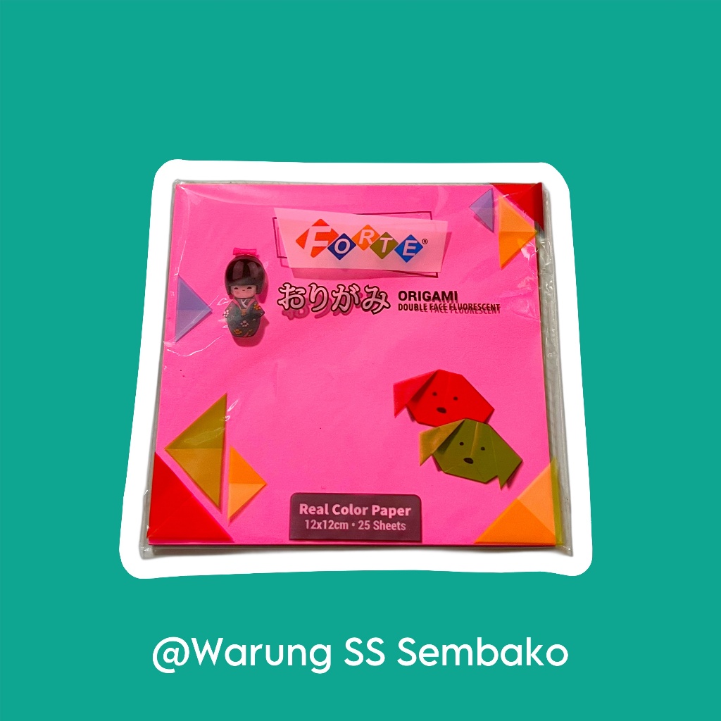 

Forte Kertas Lipat Origami 2 sisi 25 lembar 12 x 12 cm