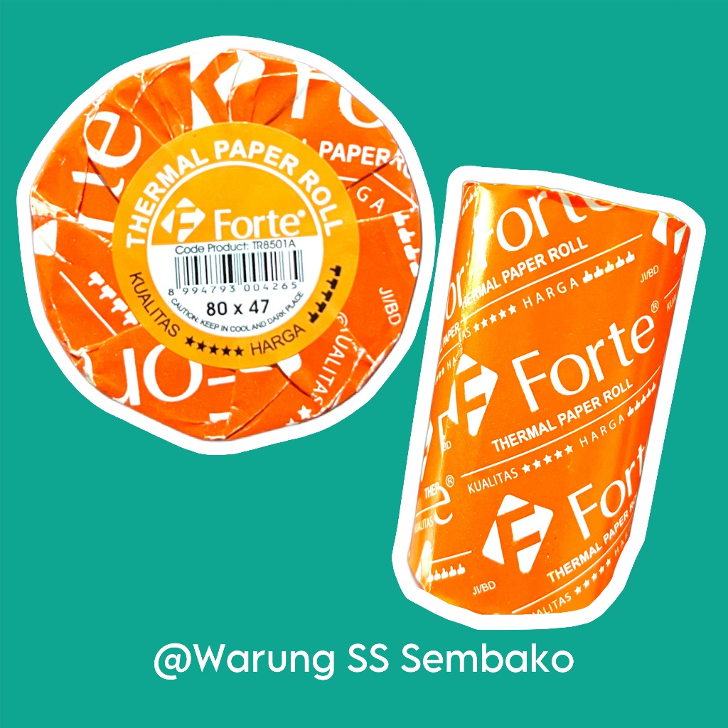 

Forte Kertas Thermal Struk Pembayaran 80 x 47 cm 1 pcs