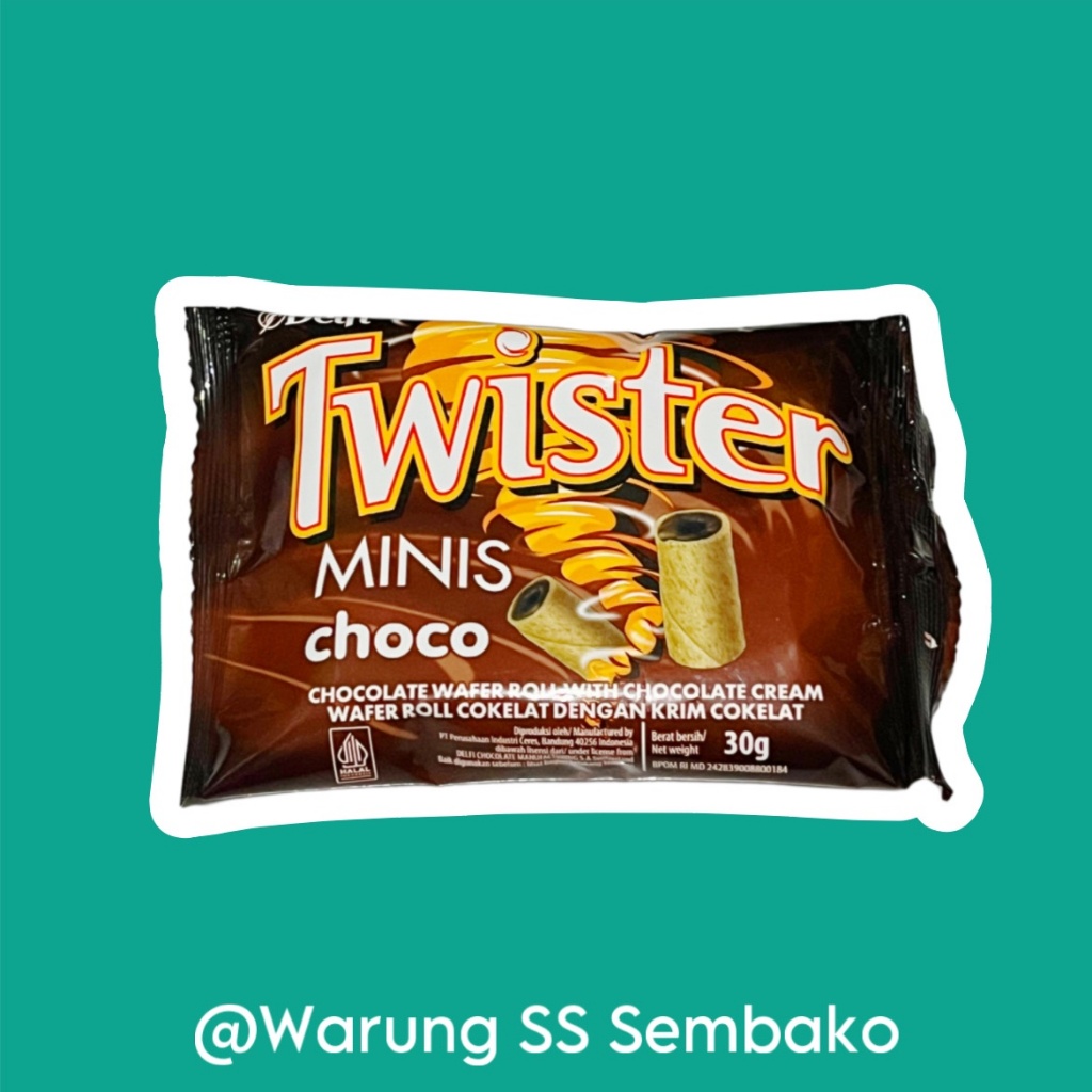 

Delfi Twister Mini Choco ukuran bantal 30gr