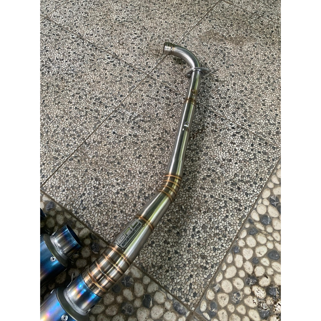 Knalpot sandblue Supra X 125 bustep daytona