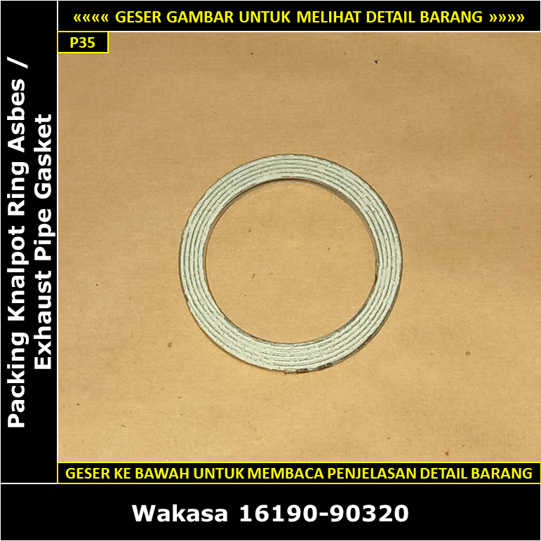 Packing Knalpot Depan & Tengah Toyota Corona 2000 cc 18R RT104 1975-1978 Wakasa 16190-90320 Exhaust 