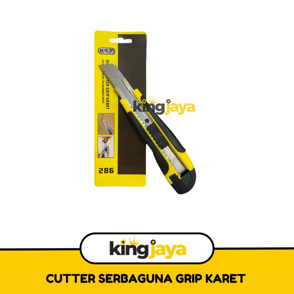 

KTP Cutter Serbaguna / Kater Kuter Grip Karet / Cutter