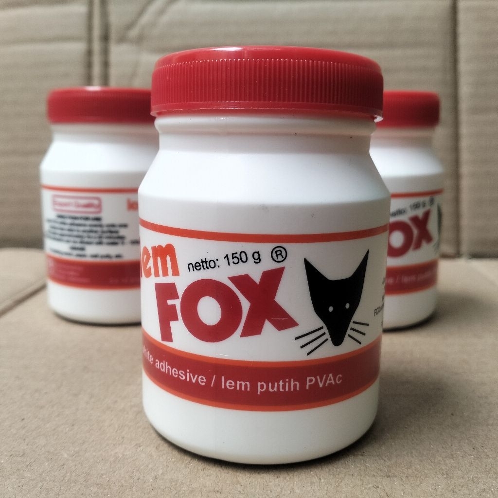 

3 pcs lem fox putih / lem kayu / kertas PVAc