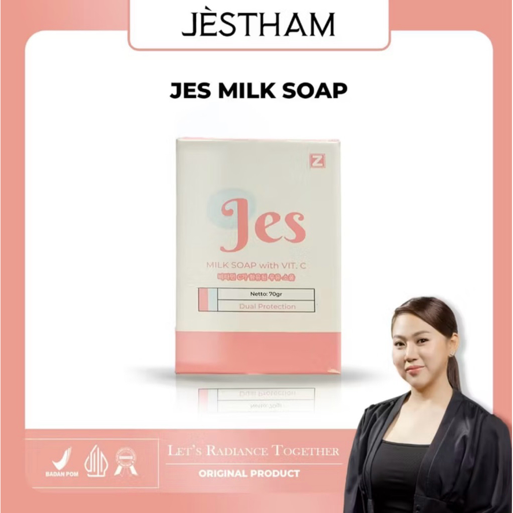 Jestham Milk Soap infuz (SI) sabun pencerah tubuh