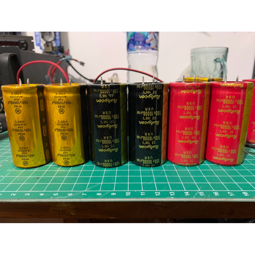 Elco 10.000uf / 100v Elco Max Gold for Audio Elco Rubycon Black Gold Elco Rubycon Usr Merah