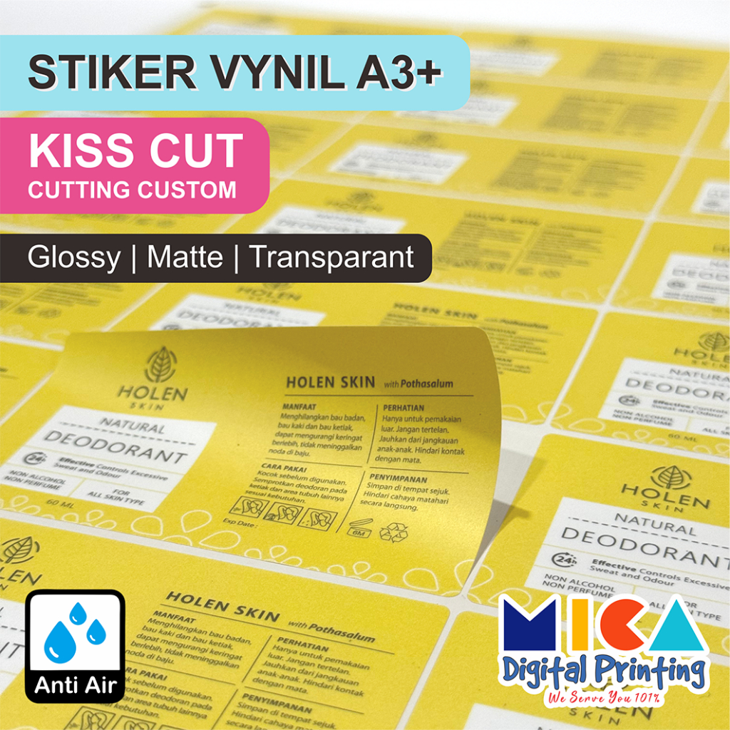 

Cetak Stiker Vinyl / Cetak Stiker Label Kemasan / Label Usaha Makanan / Cetak Label Minuman