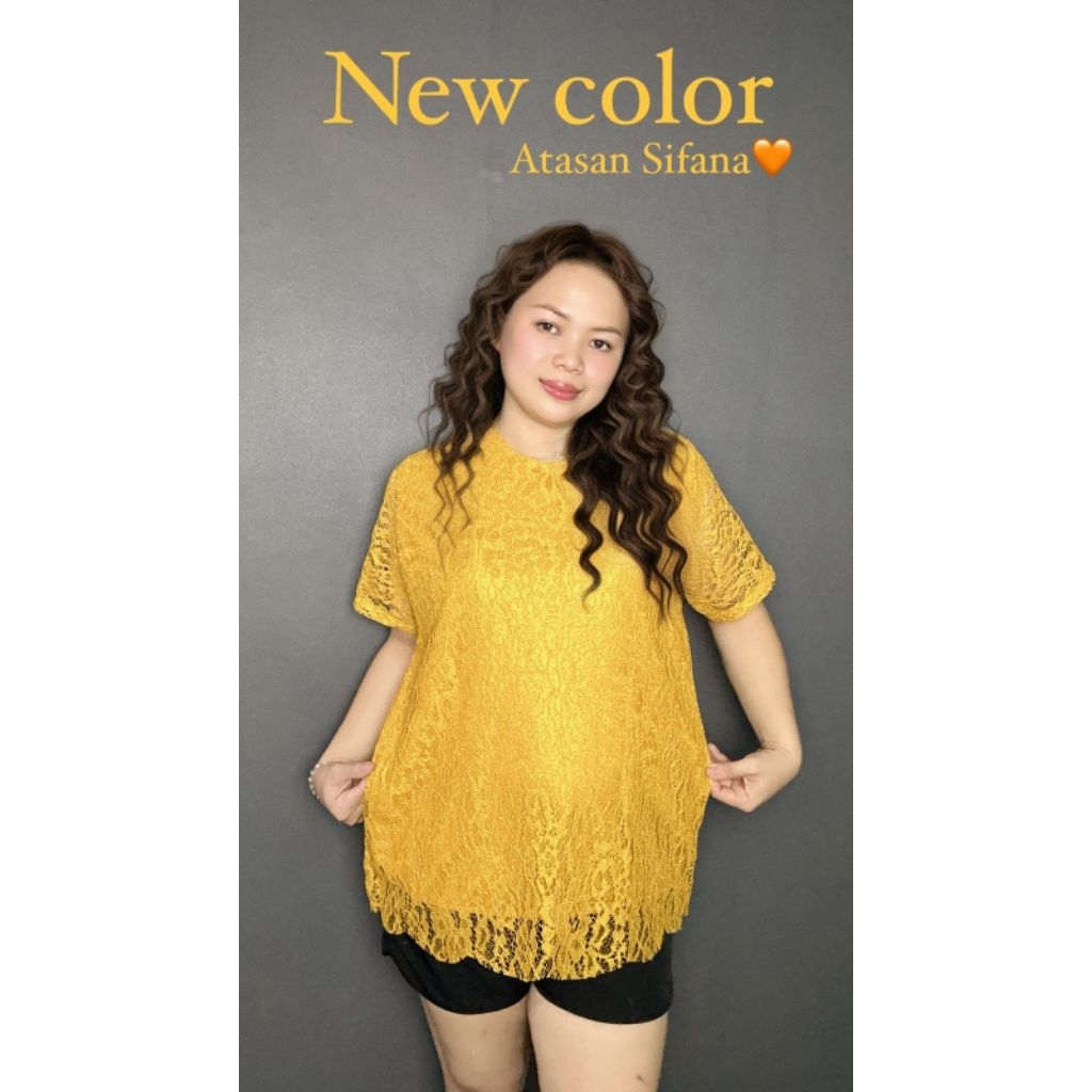 [Dyllon Fashion] Atasan Wanita Sifana - Size L-XL-XXL / Atasan Brokat Wanita Terbaru