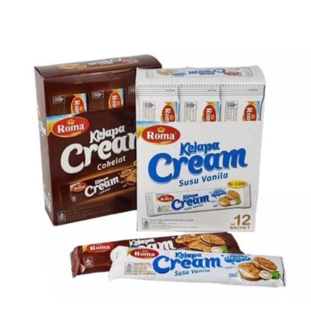 

ROMA KELAPA CREAM isi 12bks |Roma KelapaCream Coklat |Roma Kelapa Cream Vanilla