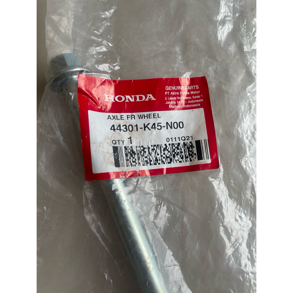 AS RODA DEPAN HONDA CB150R K15G 44301K45N00
