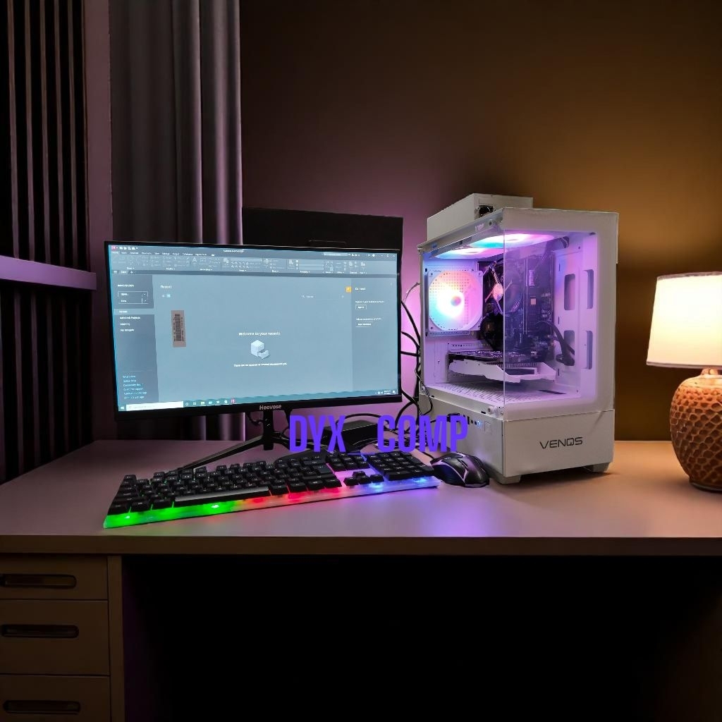 1 set pc intel core i7 2600 +monitor led 22inci siap pakai