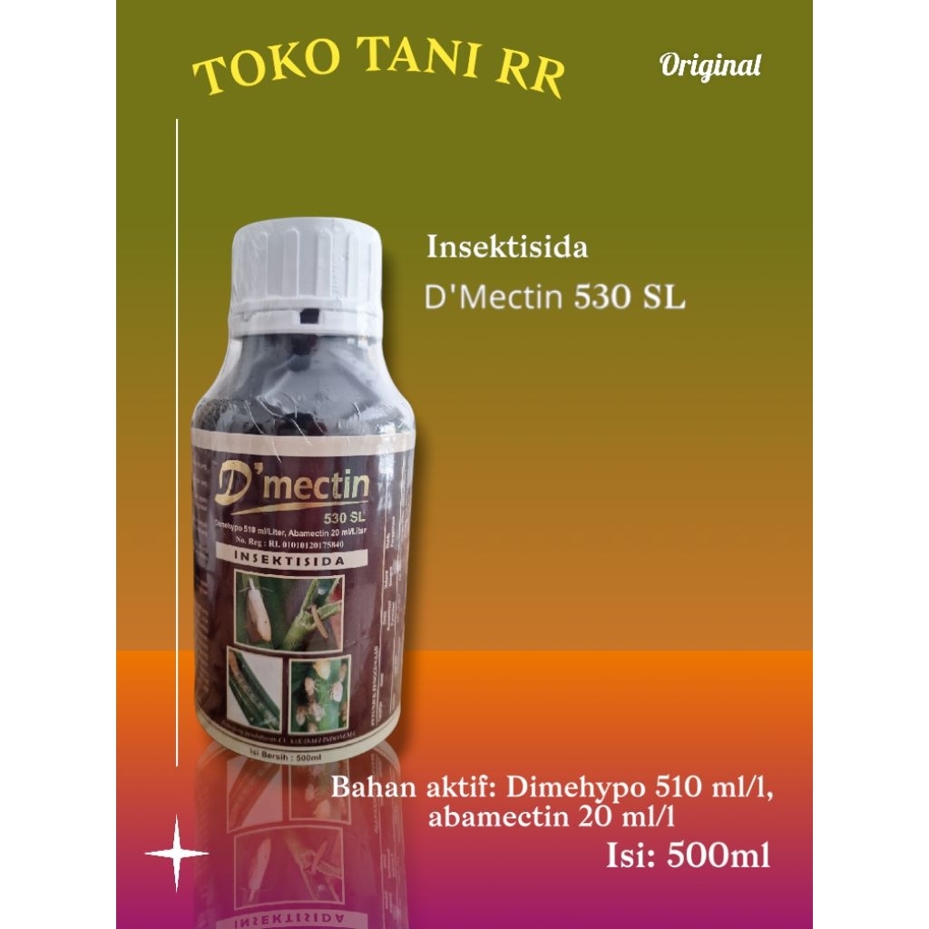 D'mectin 530SL 500ml Insektisida Pembasmi Wereng, Penggerek Batang, Ulat Grayak, Kutu Daun, dan Thri