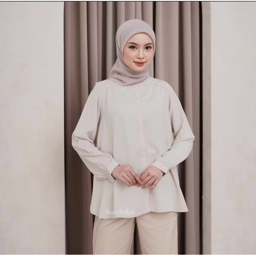 PRE ❤️ VAIA BLOUSE KREM XXL by 9teenclothes