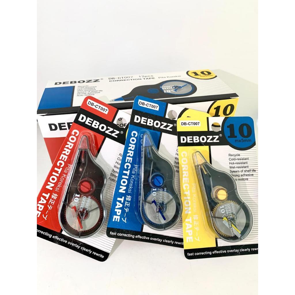 

Correction Tape Debozz DB-CT007 DB-CT013 10 meter Tipe X / Tipe-X kertas