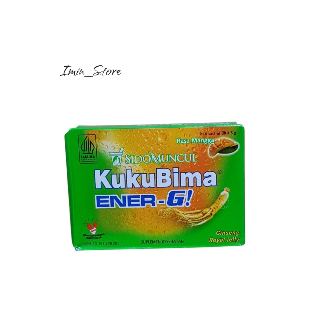 

Kukubima Energi Mangga + Ginseng Royal Jelly Isi 6 Satset