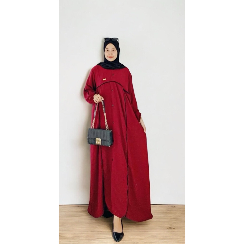 Gamis Dress Terbaru 2025/Dress Kondangan/Gamis Wanita Muslimah/Jubah Wanita Kekinian