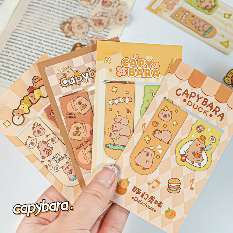 

batamall - PEMBATAS BUKU MAGNET PREMIUM 2 IN 1 KARAKTER CAPYBARA JENNIE #ST154 PENANDA BUKU KUALITAS IMPORT UNIK LUCU ALAT TULIS SEKOLAH ANAK MAGNETIC BOOKMARK