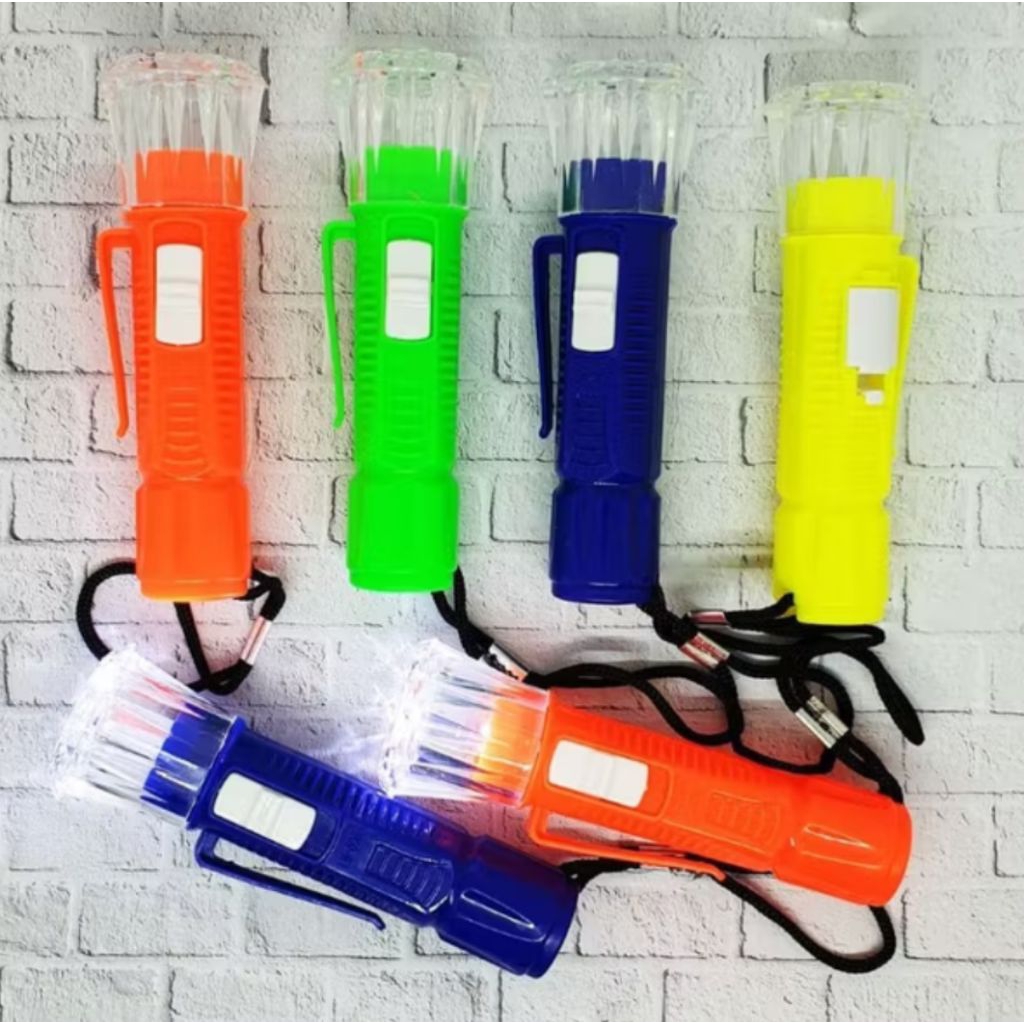 Senter besar 8cm/senter besar LED/senter camping/senter gantungan kunci/senter saku