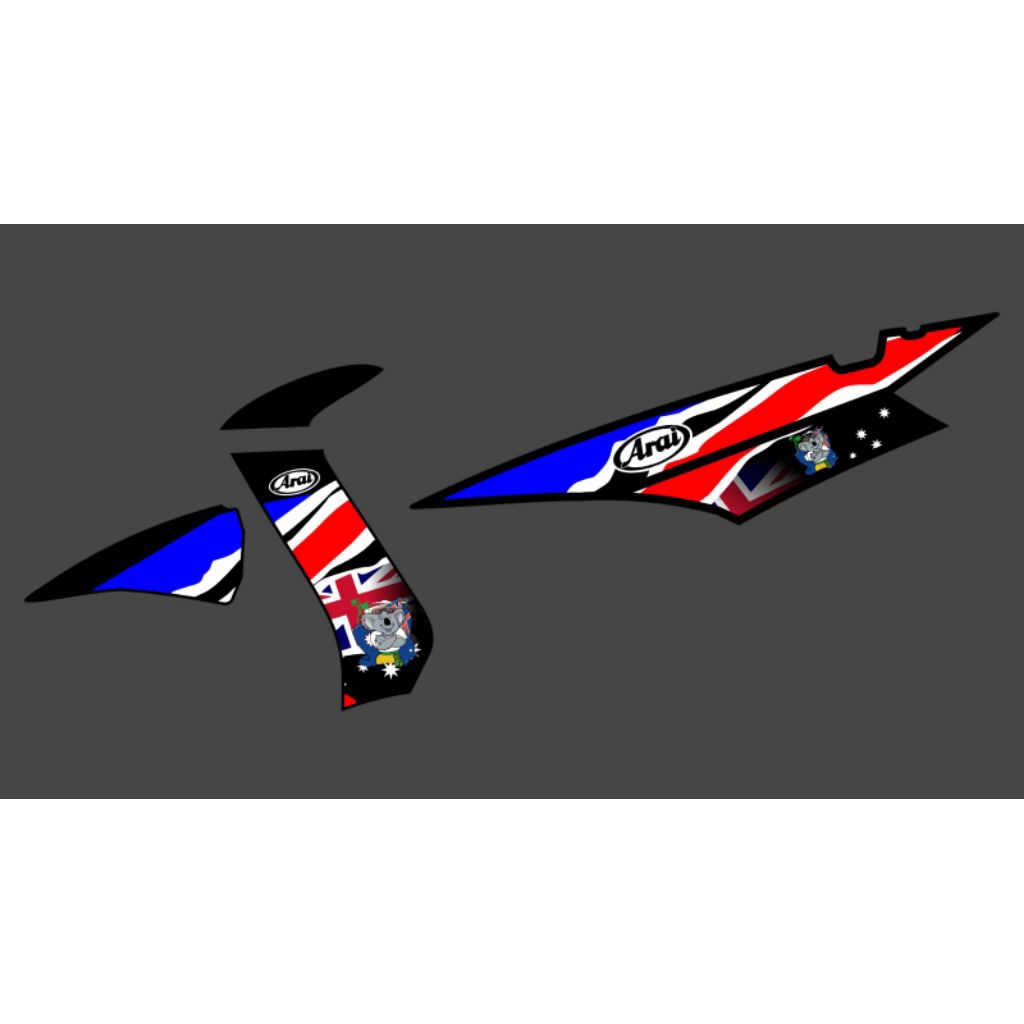 STRIPING TRANSPARAN MIO SOUL KARBU DESAIN IKAN DOHAN