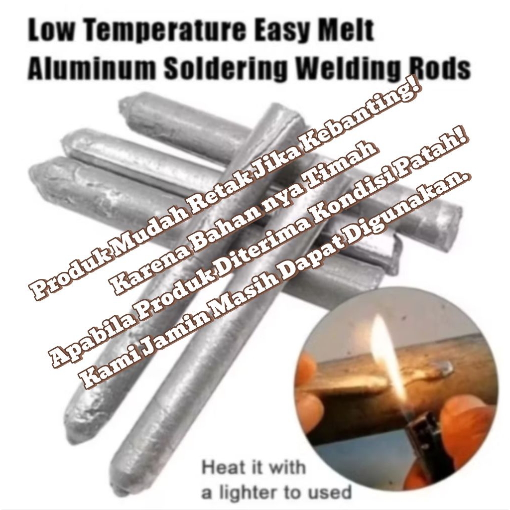 3 Batang Las PATRI ALUMINIUM TAMBAL PANCI Bakar Suhu Rendah