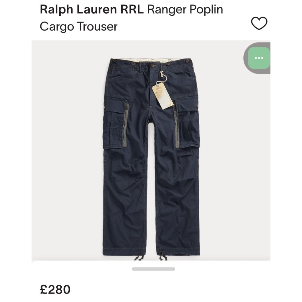 celana cargo polo Ralph Lauren  rrl