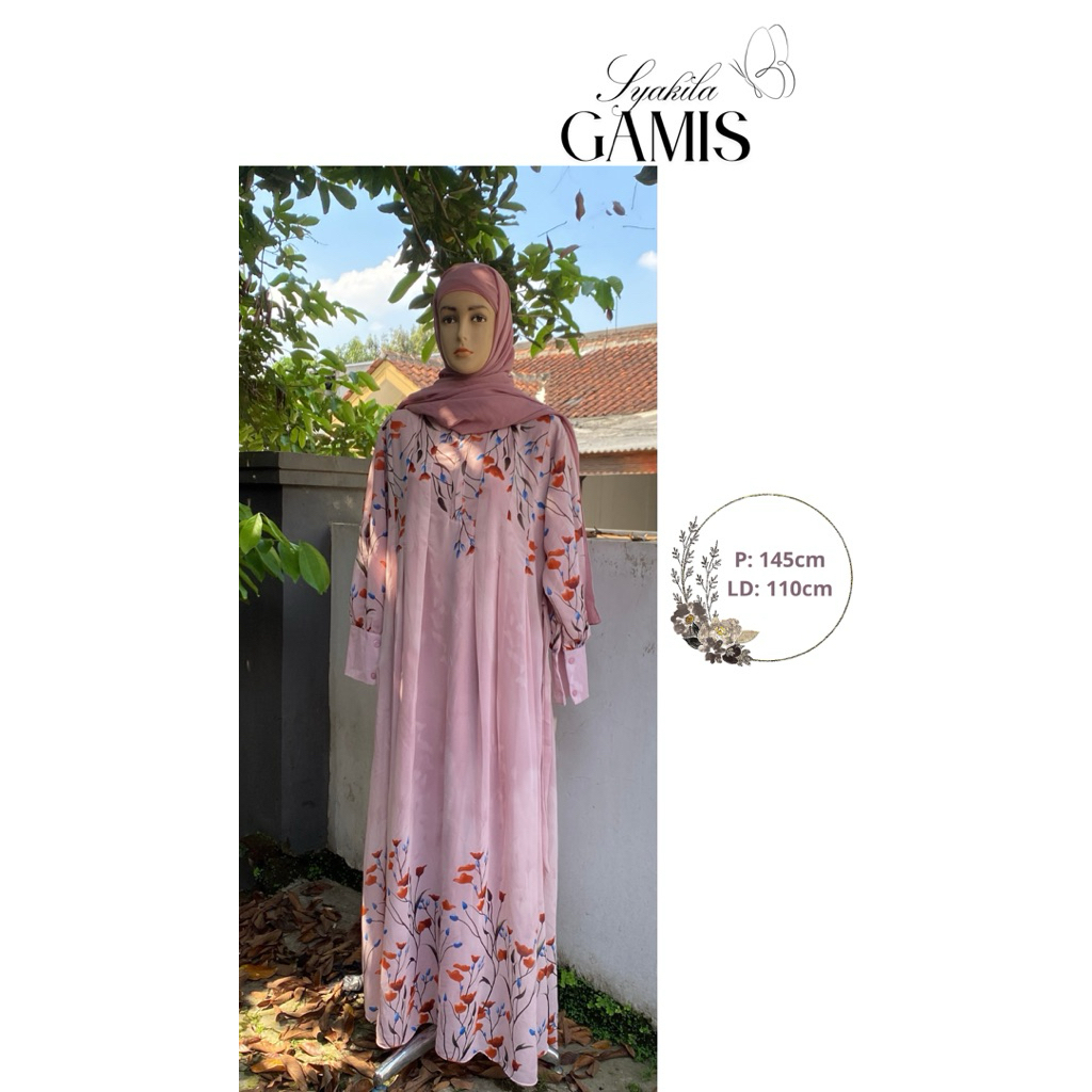 gamis syakila ceruty elegan mewah