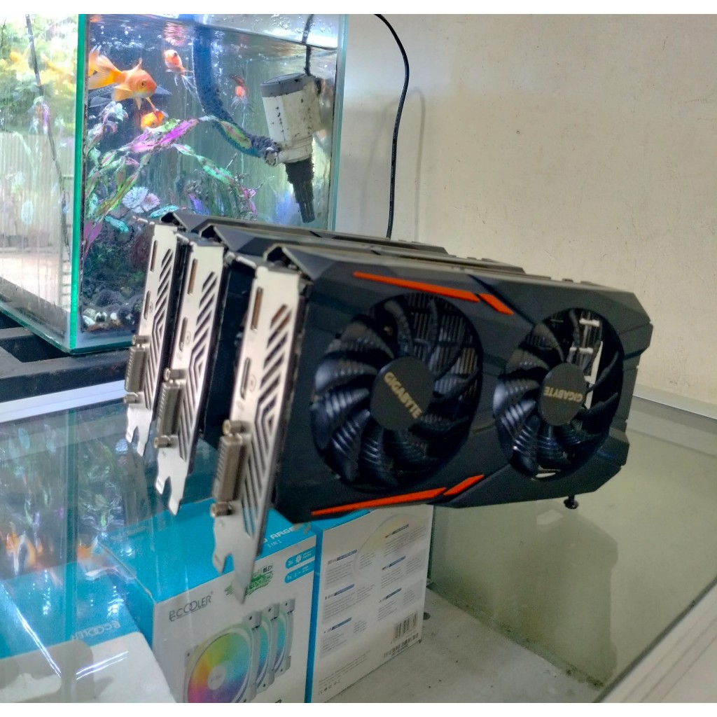 VGA Gigabyte GTX 1050Ti Dual Fan/ Tanpa PIN Power/ No Minus