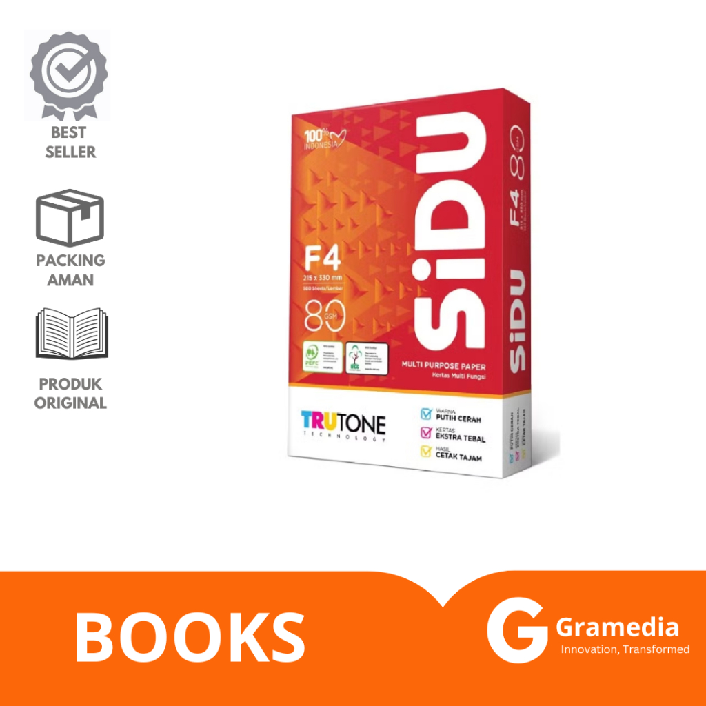 

Gramedia Lampung -Kertas HVS Sidu F4 80Gsm