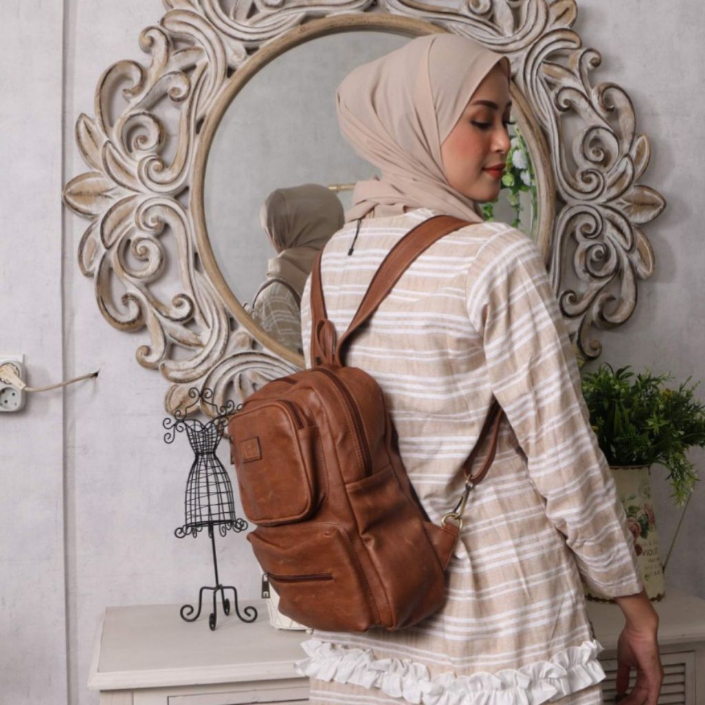 TAS BACKPACK SADEWA My Qeena by Kirana Stuff Ransel Wanita Pria
