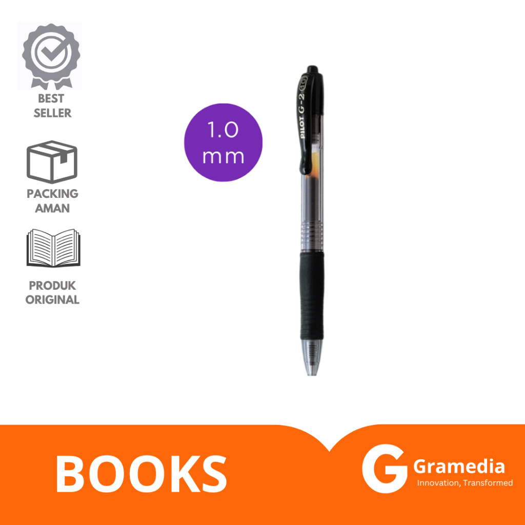 

Gramedia Lampung -Pulpen Pilot G-2 1.0Mm Black