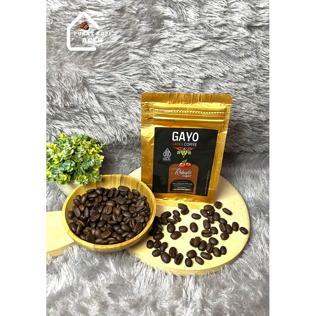 

Gayo Land Bubuk Coffee Robusta 100gr Kualitas Super