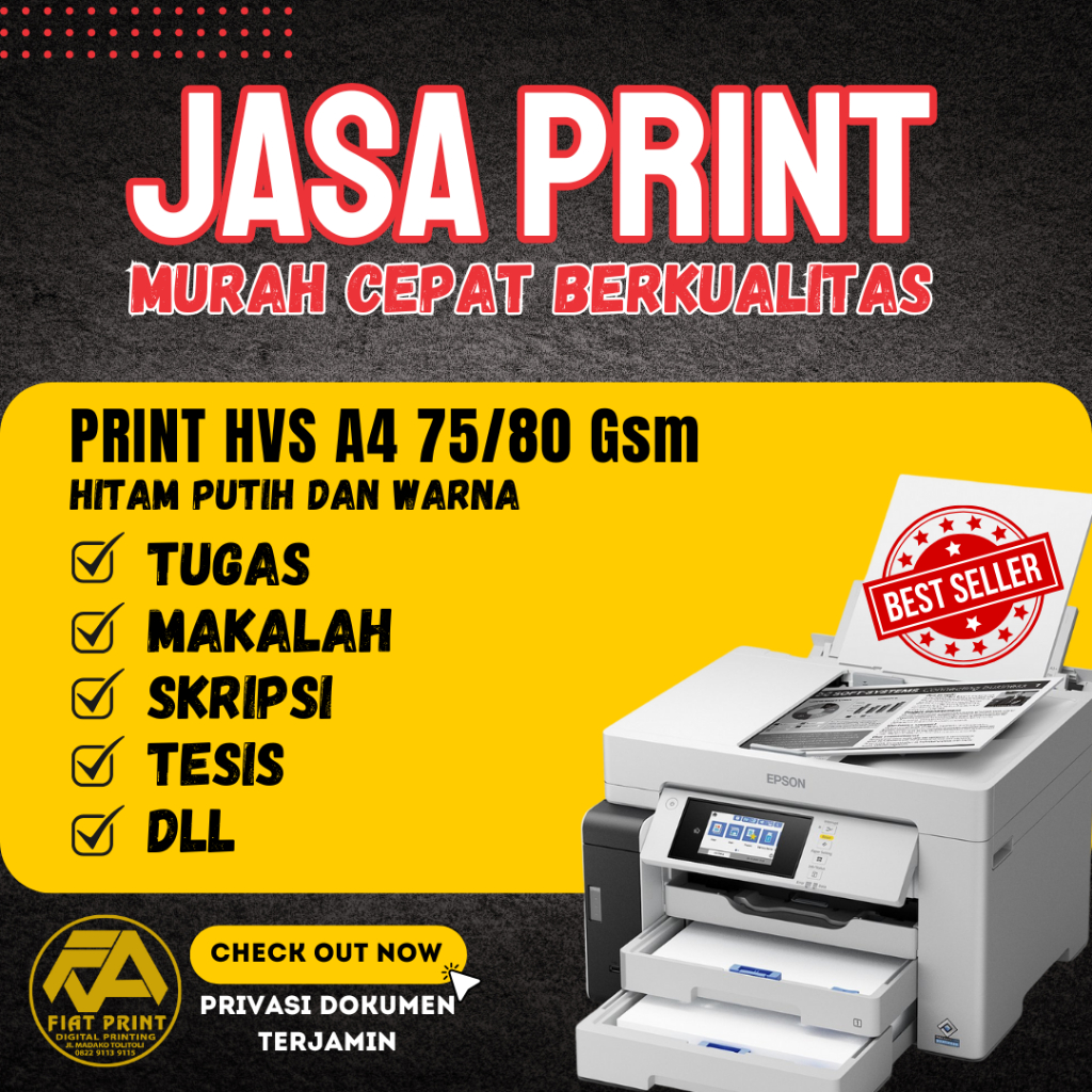 

Jasa Print Murah Makalah, Proposal, Skripsi, Tesis Dll