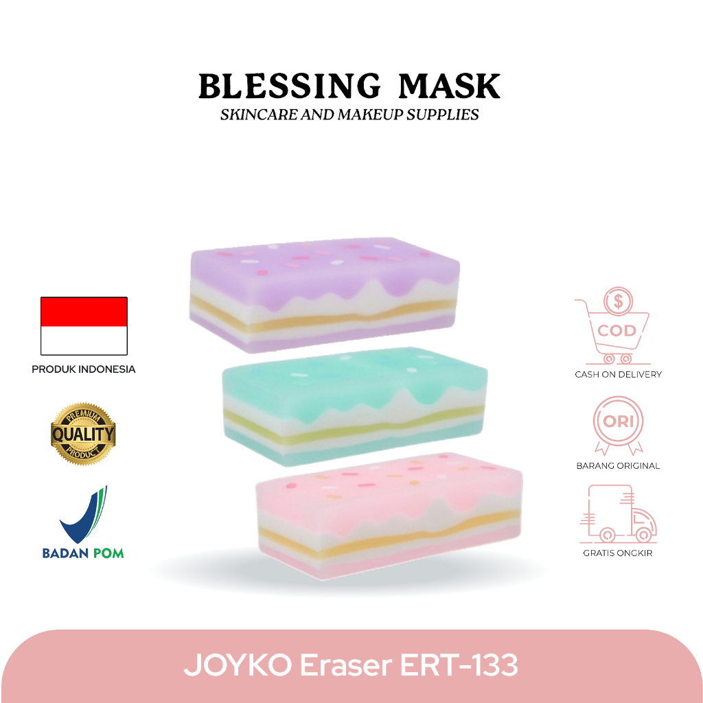 

Joyko Eraser ERT-133 / ERT133 / ERT 133 Penghapus pensil /pcs - Blessingmask ACC
