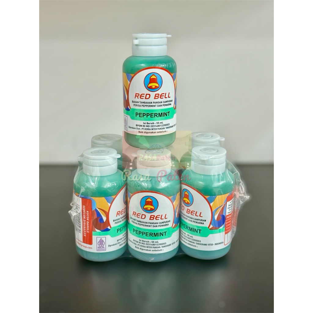 

RED BELL PASTA 55 ml PEPPERMINT Halal BPOM RI COD Satuan / Lusinan