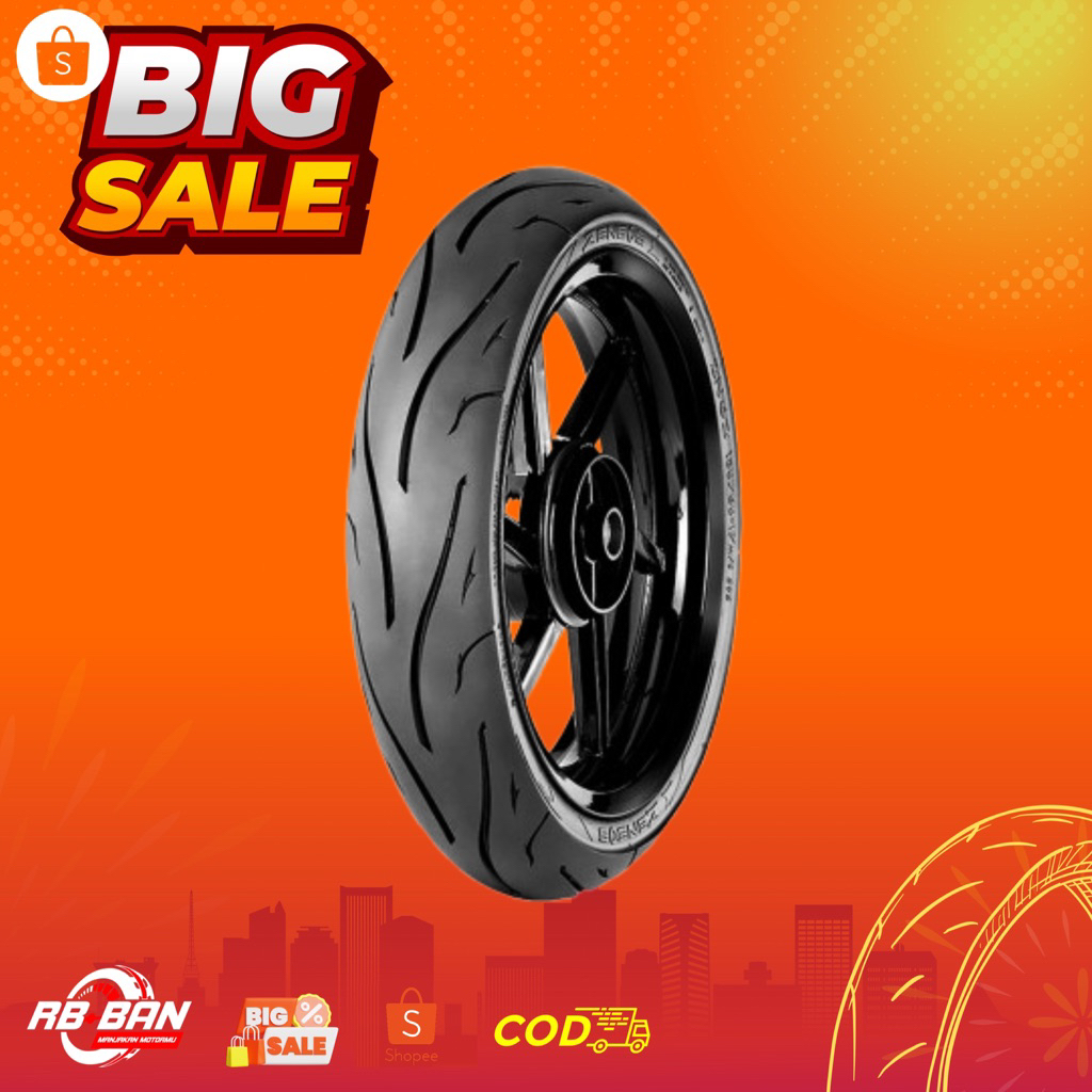 ZENEOS ZN62 Ukuran 90/80 Ring 14 Ban Motor Tubless