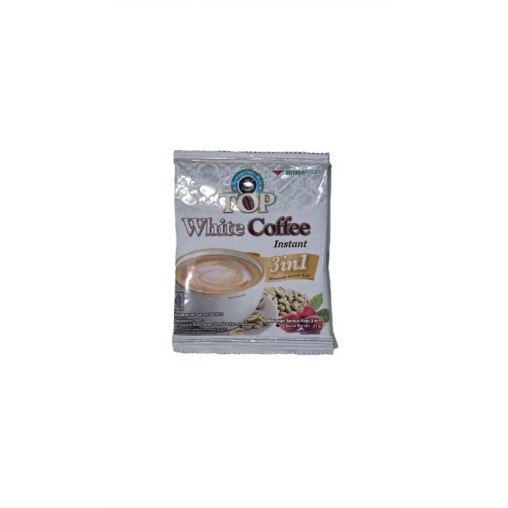 

TOP WHITE COFFEE Kopi instant renceng 12's x 21gr
