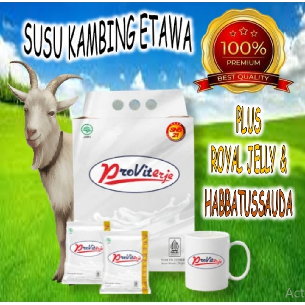 

SUSU KAMBING ETAWA PROVIT ERJE (DIJAMIN ORIGINAL)