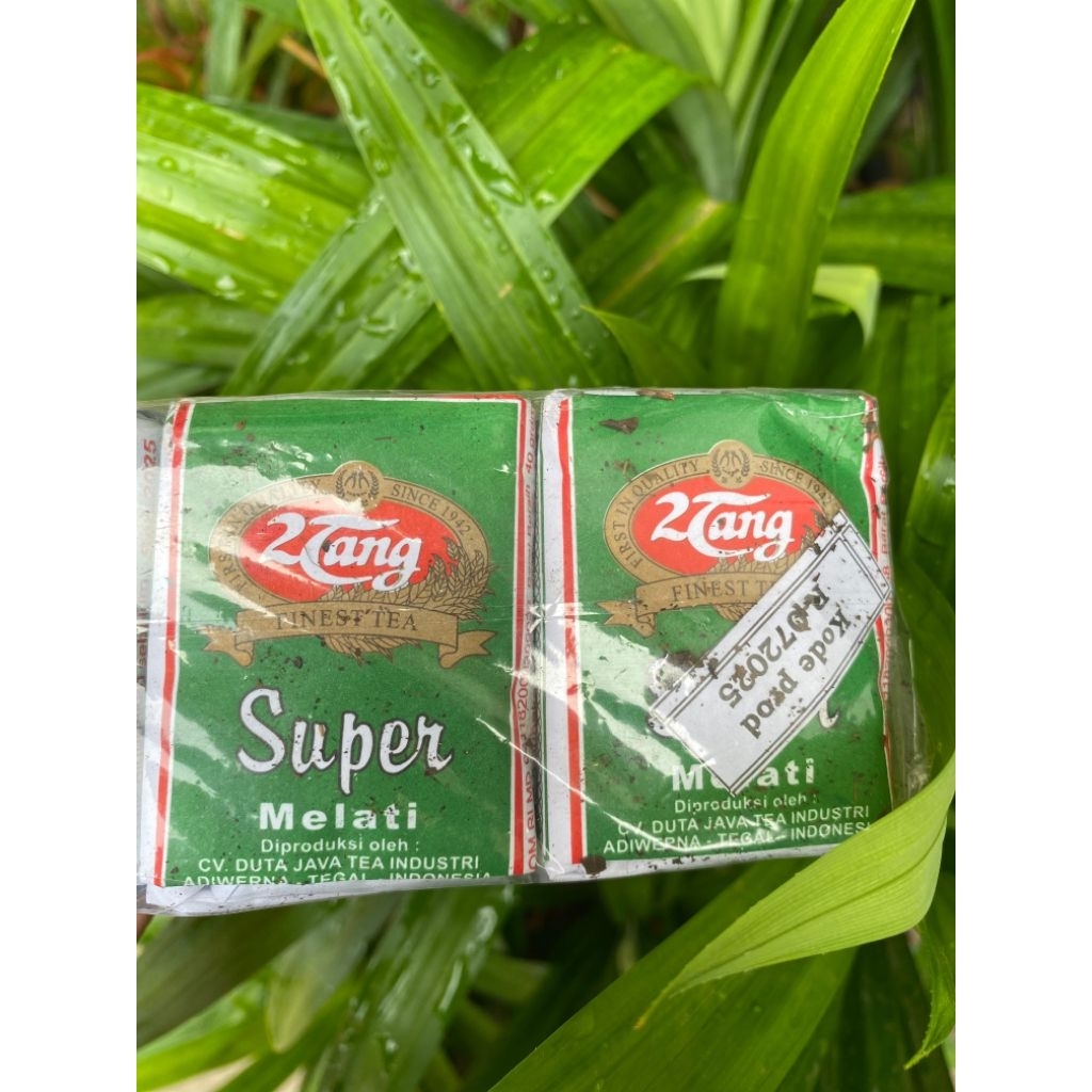 

Teh Tubruk 2 tang Melati Hijau 400gr ( 1 slop isi 10 pcs )