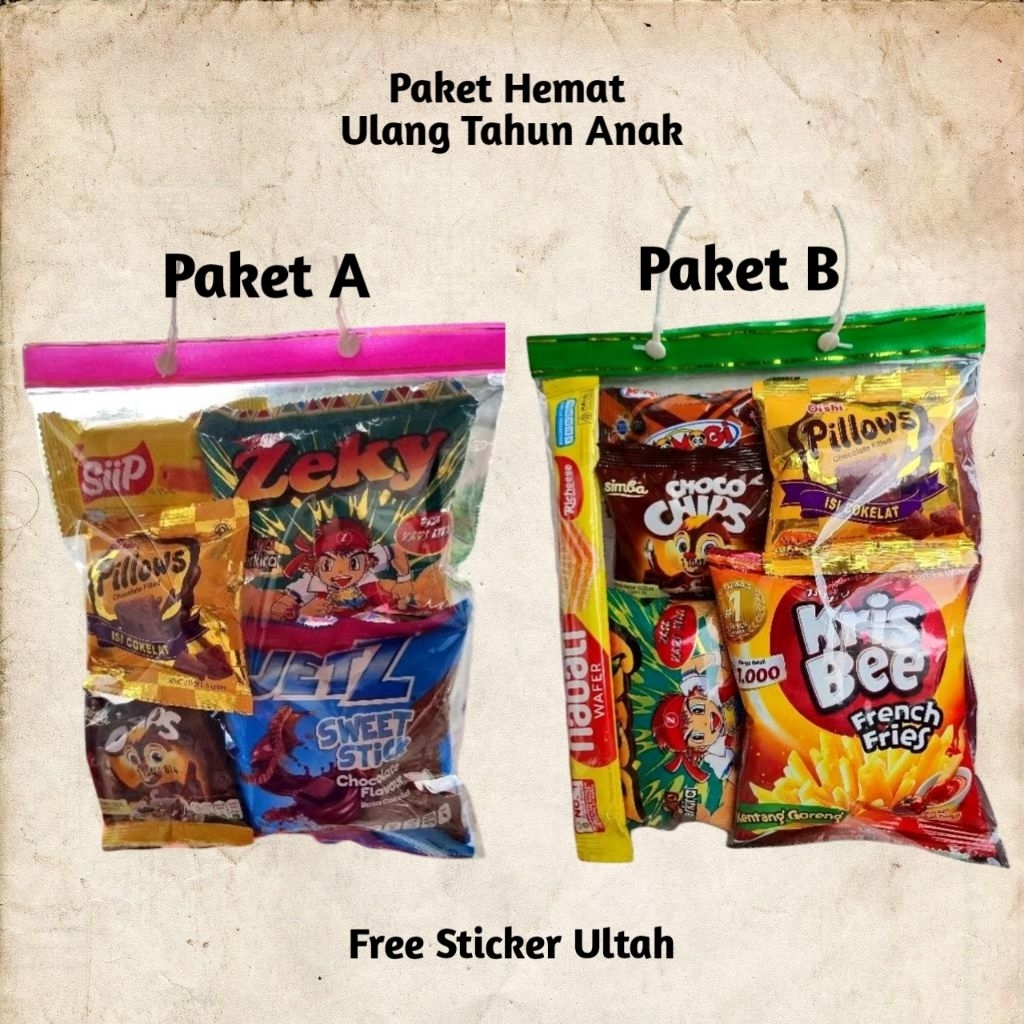 

Souvenir Paket Ulang Tahun Anak - Snack Ulang Tahun Anak - Bingkisan Ulang Tahun Anak - Paket Ulang Tahun Anak