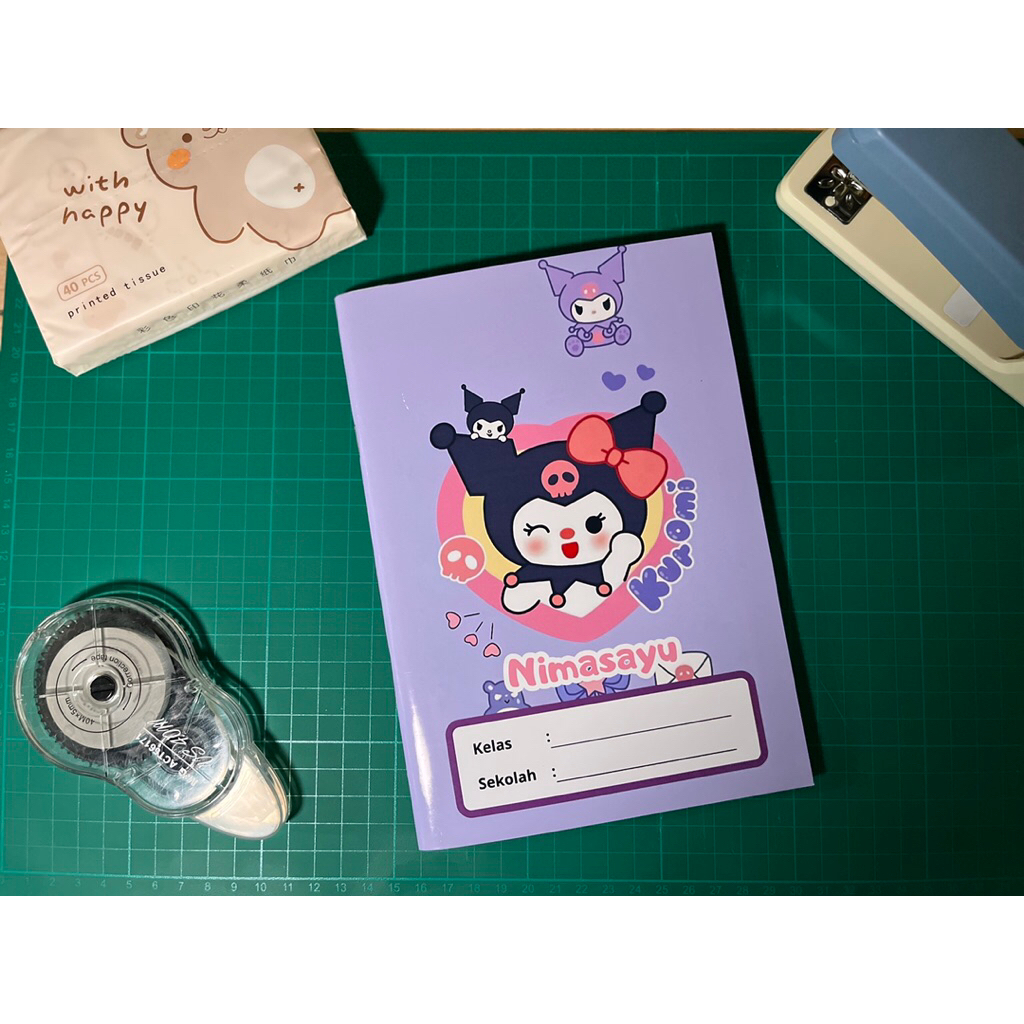 

Buku Custom 1 Pack Buku Kotak Custom Kuromi Buku Sekolah Anak Buku Bergambar Buku A5