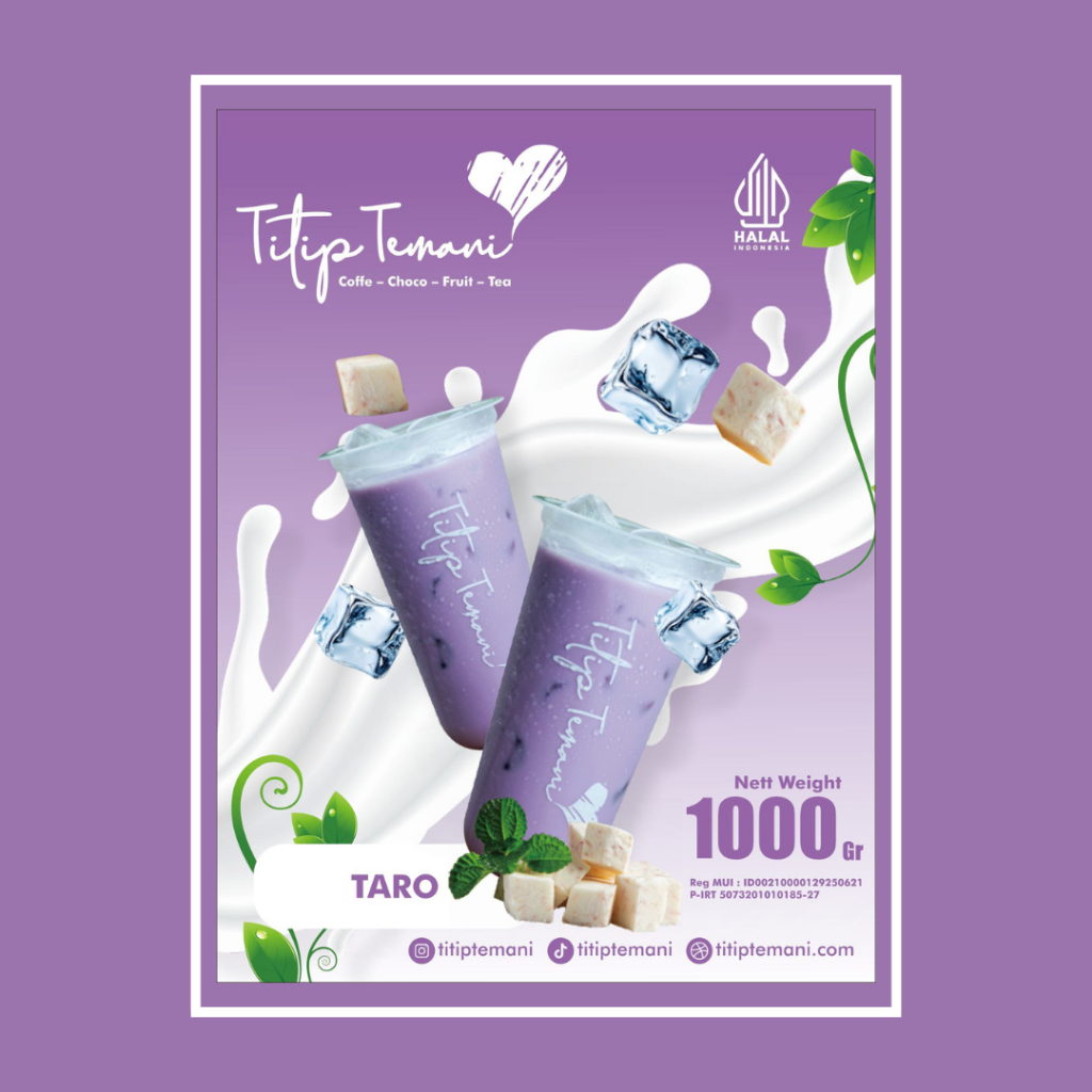 

Titip Temani Minuman Bubuk Taro 500 - 1000 gr