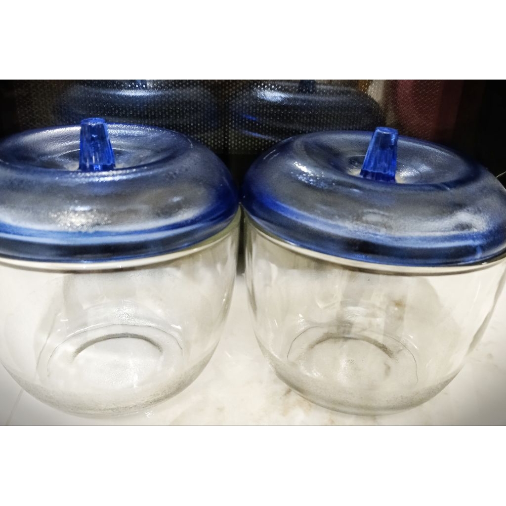 Preloved Toples Kaca Bentuk Apel isi Dua